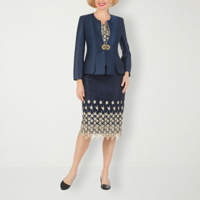 Giovanna Collection Suit Set 3-pc., Color: Navy - JCPenney