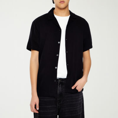 Forever 21 Mens Short Sleeve Regular Fit Button-Down Shirt