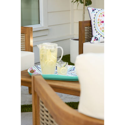 Turquoise Sun 24oz Clear 6-pc. Tumbler Glass