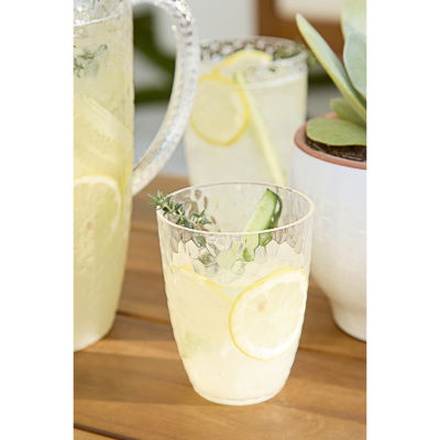 Turquoise Sun 24oz Clear 6-pc. Tumbler Glass