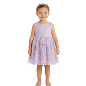 Bonnie Jean Girls Sleeveless Fit + Flare Dress, Color: Lavender - JCPenney