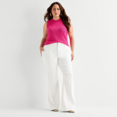 Bold Elements Womens Plus High Rise Flare Leg Jean