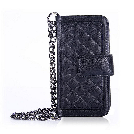 Genuine Leather Phone Case and Wallet Combination with Chain for ﻿Samsung Galaxy S7