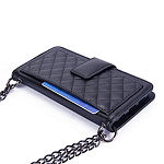 Genuine Leather Phone Case and Wallet Combination with Chain for ﻿Samsung Galaxy S7
