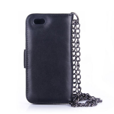 Genuine Leather Phone Case And Wallet Combination With Chain For Iphone 6 Plus Color Black Jcpenney