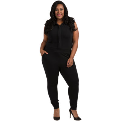 Poetic Justice Curvy French Terry Jumpsuit - Plus