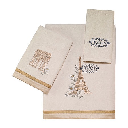 Avanti Paris Botanique Embellished Bath Towel, One Size, White