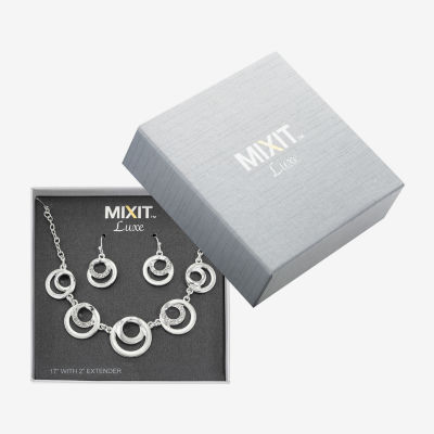 Mixit Collar Necklace & Drop Earrings 2-pc. Round Jewelry Set