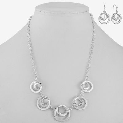 Mixit Collar Necklace & Drop Earrings 2-pc. Round Jewelry Set