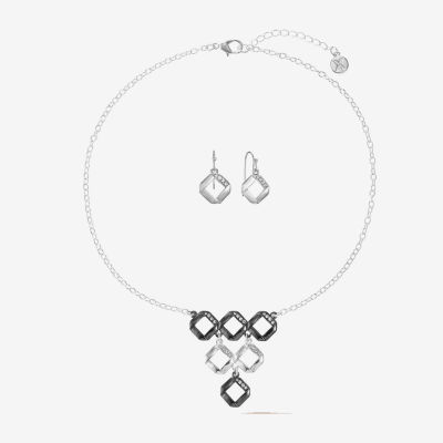 Mixit Pendant Necklace And Drop Earring Jewelry Set