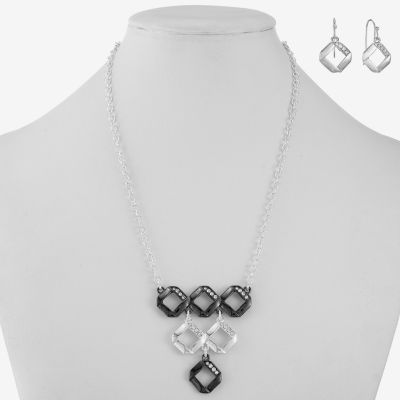 Mixit Pendant Necklace And Drop Earring Jewelry Set