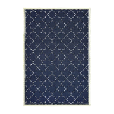 Covington Home Martinique Scallop Trellis Indoor Outdoor Rectangular Area Rug