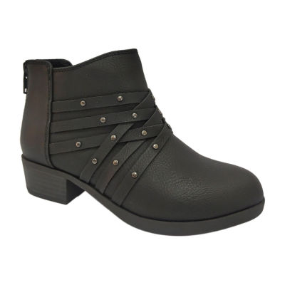 Miss Dynasty Little & Big  Girls Chrissy Stacked Heel Booties