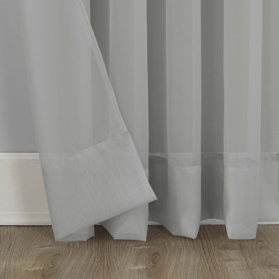No 918 Mallory Rod Pocket Sheer Single Curtain Panel