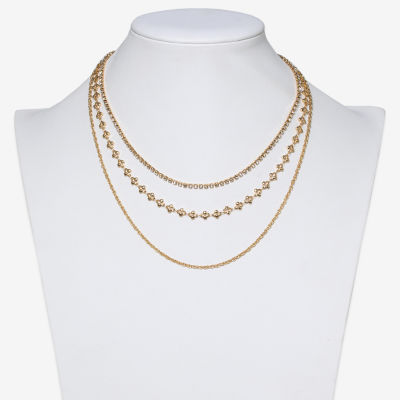 Bold Elements Gold Tone 19 Inch Rope Strand Necklace