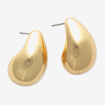 Bold Elements Gold Tone 19.4mm Stud Earrings