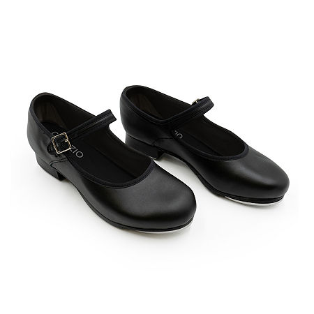 Capezio Girls Mary Jane Tap Shoes, 11 Wide, Black
