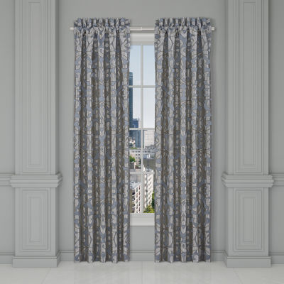 Queen Street Bacoli Energy Saving Light-Filtering Rod Pocket Set of 2 Curtain Panel