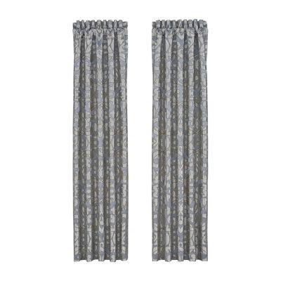 Queen Street Bacoli Rod Pocket Energy Saving Light-Filtering Set of 2 Curtain Panel