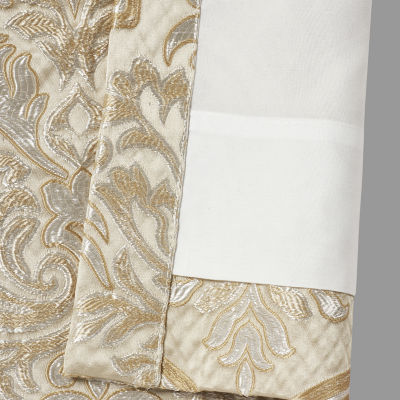 Queen Street Sympatica Rod Pocket Energy Saving Light-Filtering Set of 2 Curtain Panel