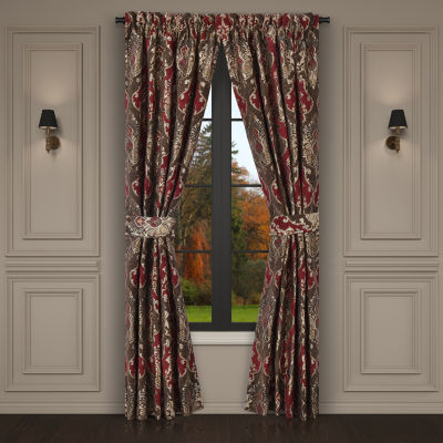 Queen Street Chandler Energy Saving Light-Filtering Rod Pocket Set of 2 Curtain Panel