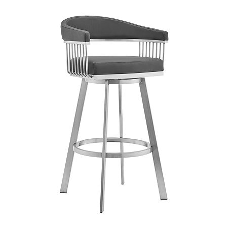 Chelsea 25 Swivel Barstool, One Size, Gray