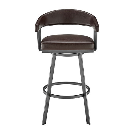 Chelsea Swivel Bar Stool, One Size, Brown