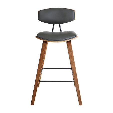 Fox Counter Height Upholstered Bar Stool, One Size, Gray