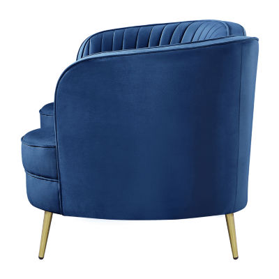 Sophia Curved Slope-Arm Upholstered Loveseat