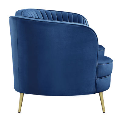 Sophia Curved Slope-Arm Upholstered Loveseat