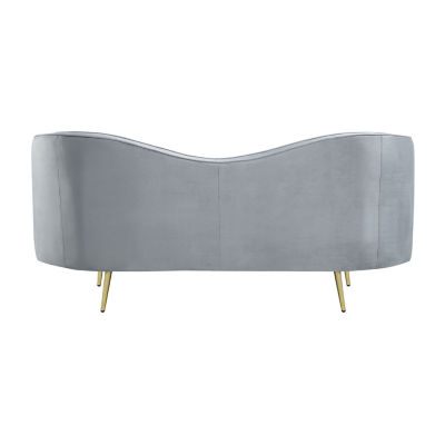 Sophia Curved Slope-Arm Upholstered Loveseat