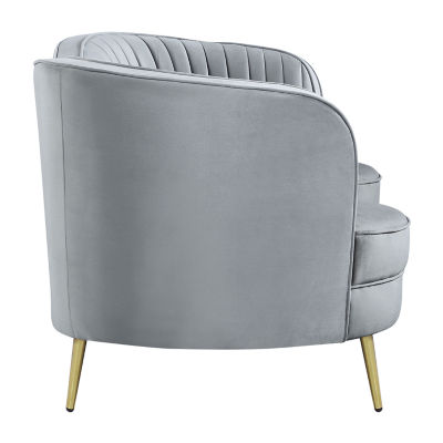 Sophia Curved Slope-Arm Upholstered Loveseat