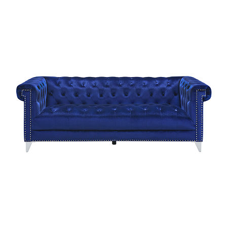 Bleker Roll-Arm Sofa, One Size, Blue