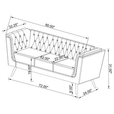 Holly Track-Arm Sofa