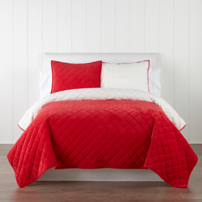 Martha Stewart Corduroy 3-pc. Reversible Quilt Set - JCPenney