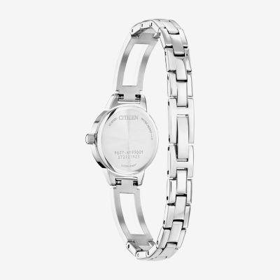 Citizen Quartz Womens Silver Tone Stainless Steel Bangle Watch Ez7011-88a