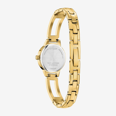 Citizen Quartz Womens Gold Tone Stainless Steel Bangle Watch Ez7012-85e