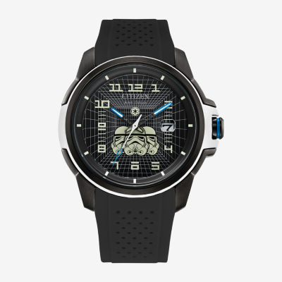 Citizen Star Wars Mens Black Strap Watch Aw1659-00w