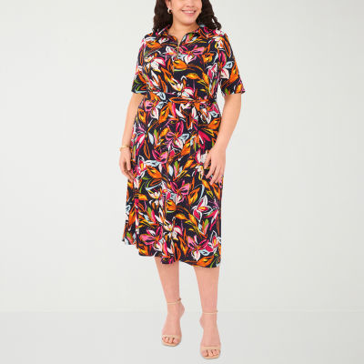 Home | MSK Womens Plus Short Sleeve Midi Fit + Flare Dress at Plaza Las  Americas in San Juan, PR