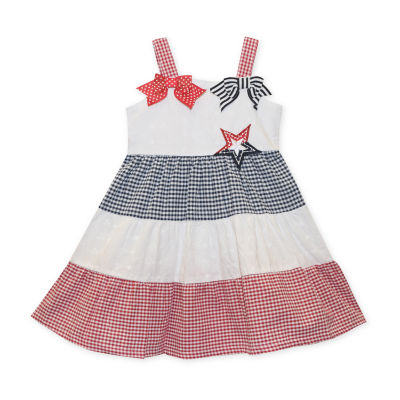 Blueberi Boulevard Toddler Girls Sleeveless Lace Sleeve A-Line Dress