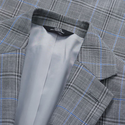 J.M. Haggar™ Large Plaid Windowpane Slim Sport Coat