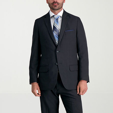 Haggar Men's Smart Wash With Repreve Suit Separate Jacket, 44 Short, Black
