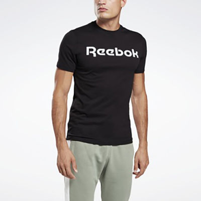 Reebok Linear Mens Crew Neck Short Sleeve Graphic T-Shirt