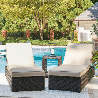Signature Design by Ashley® Coastline Bay Outdoor Chaise Lounge with Cushions

