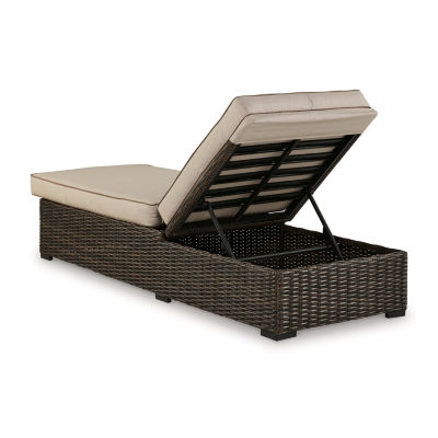Signature Design by Ashley® Coastline Bay Outdoor Chaise Lounge with Cushions
