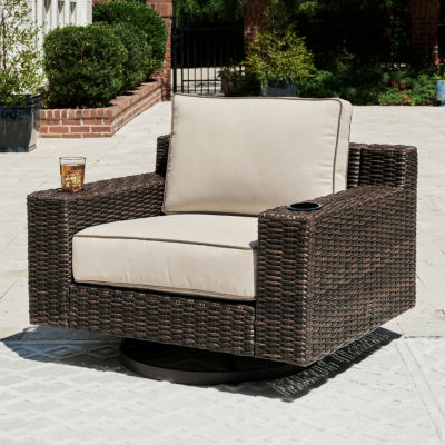 Signature Design by Ashley® Coastline Bay Outdoor Swivel Lounge with Cushion
