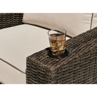 Signature Design by Ashley® Coastline Bay Outdoor Swivel Lounge with Cushion
