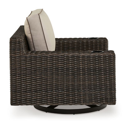 Signature Design by Ashley® Coastline Bay Outdoor Swivel Lounge with Cushion
