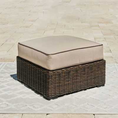 Signature Design by Ashley® Coastline Bay Outdoor Ottoman with Cushion
