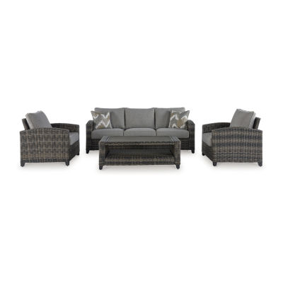 Signature Design by Ashley® Oasis Court 4-pc. Outdoor Conversation Set
